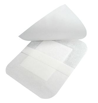 Повязка стерильная адгезивная из нетканного материала с абсорбирующей подушечкой, размер 10смх15см