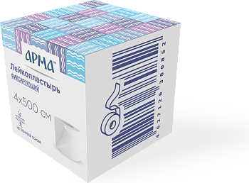 Тканевая основа лейкопластырь "Арма" 4*500см в индивид. упаковке