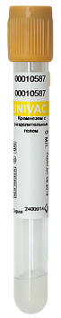 Вакуумные пробирки UNIVAC®, 3 мл, 13х75 мм, активатор свертывания кремнезем (SiO2)/гель