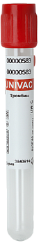 Вакуумные пробирки UNIVAC®, 5 мл, 13х100 мм, активатор свертывания тромбин
